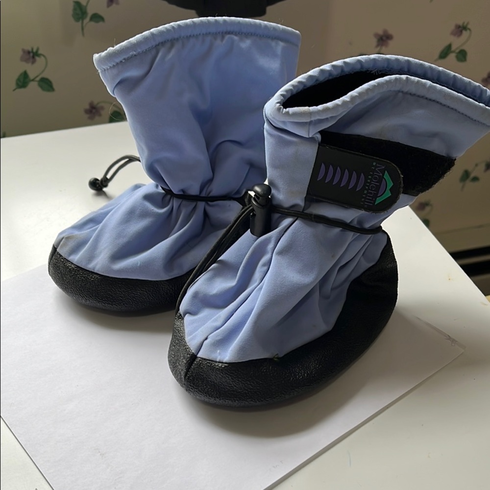 Kids Blue and Black Booties